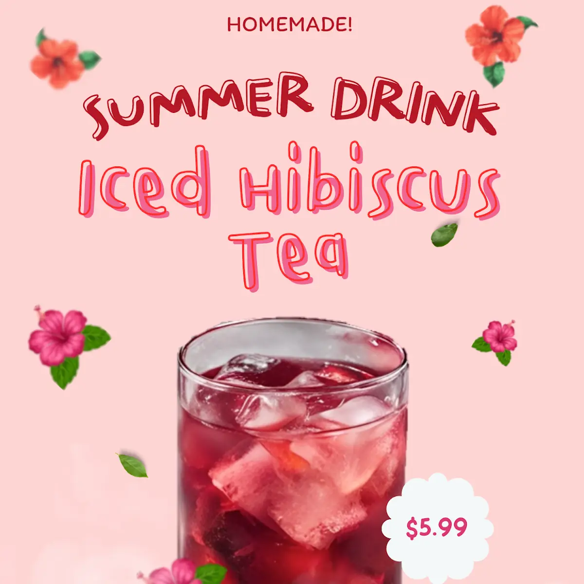 Iced Hibiscus Tea