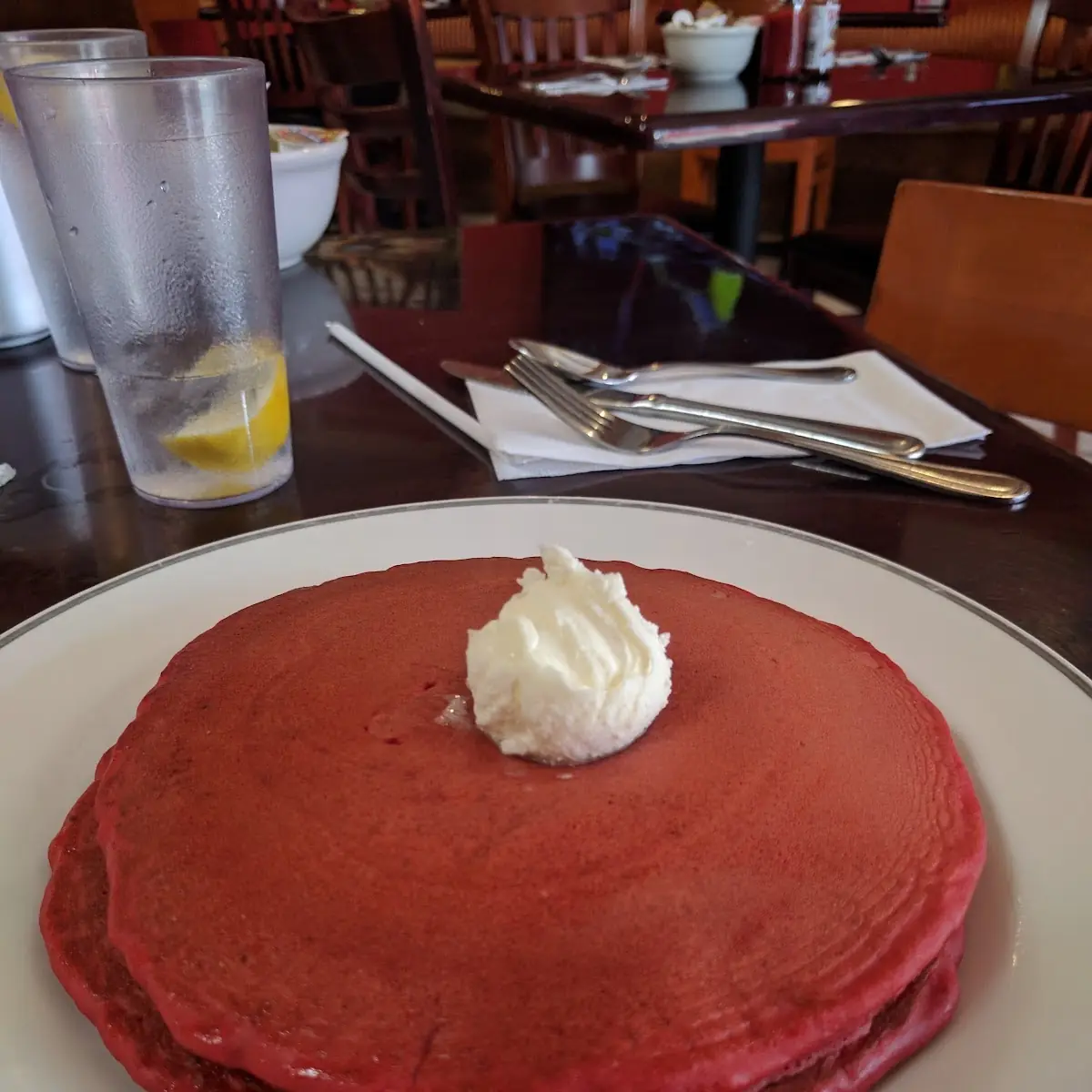 Red Velvet Pancakes