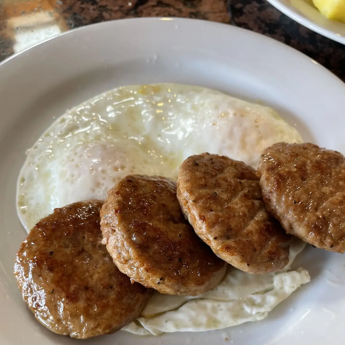 Sausage Patty & Eggs