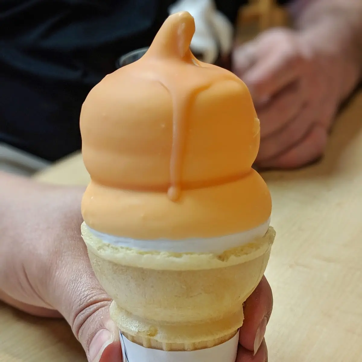 Dreamsicle Dipped Cone