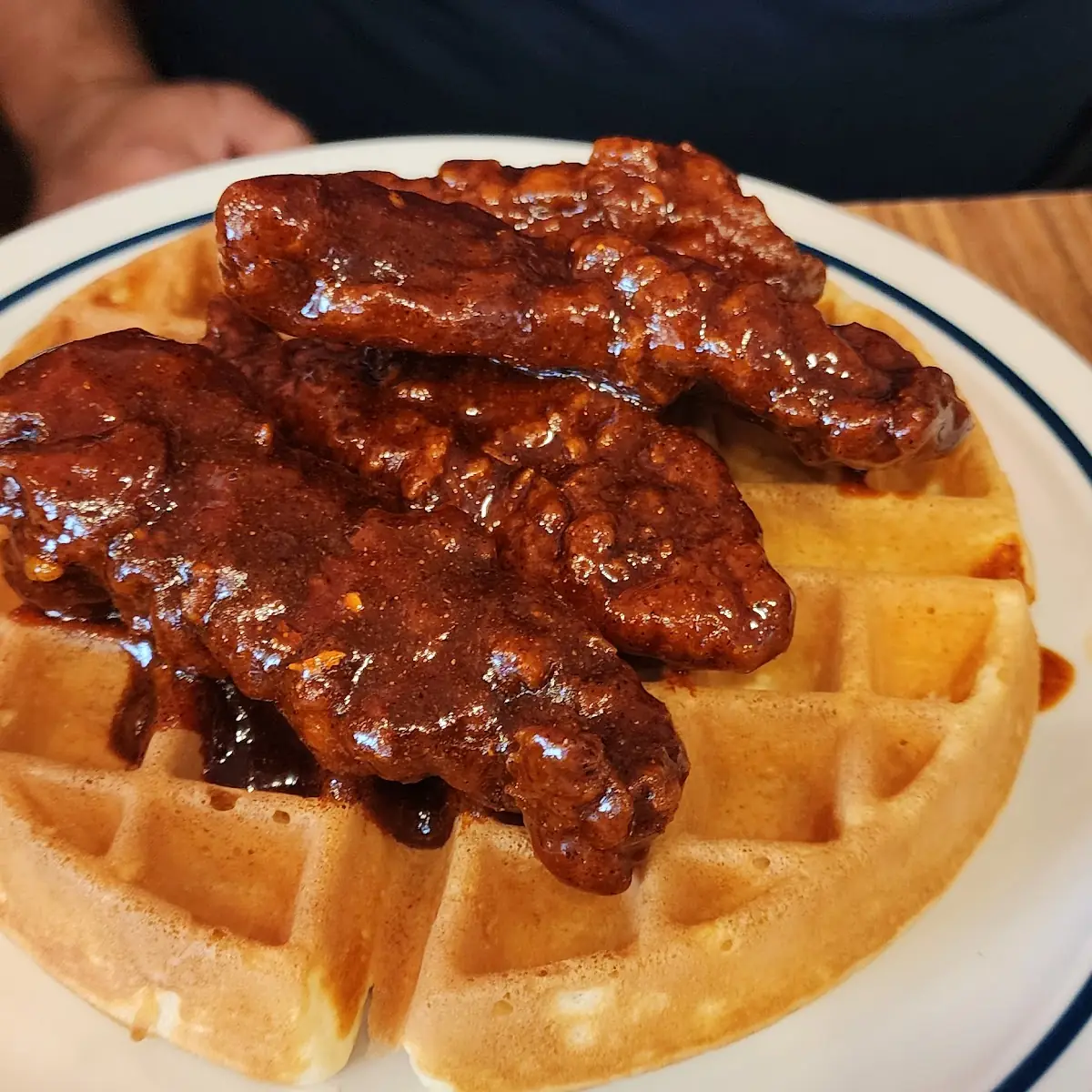 Buffalo Chicken and Waffle