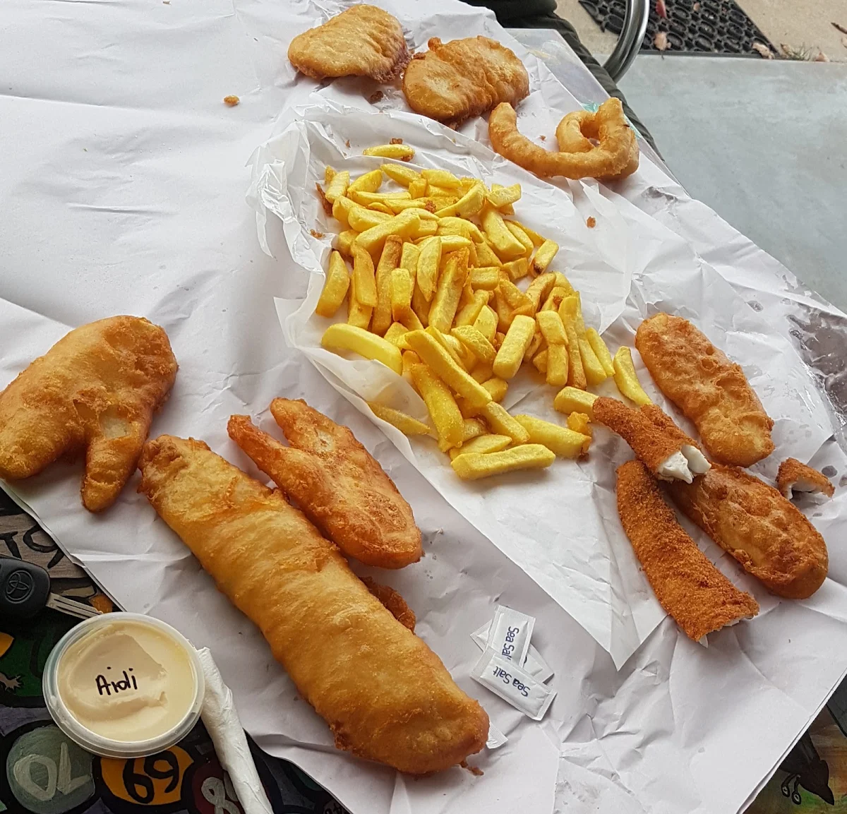 Battered & Crumbed Fish, The Haven Kingston SE Seafood & Take-Away