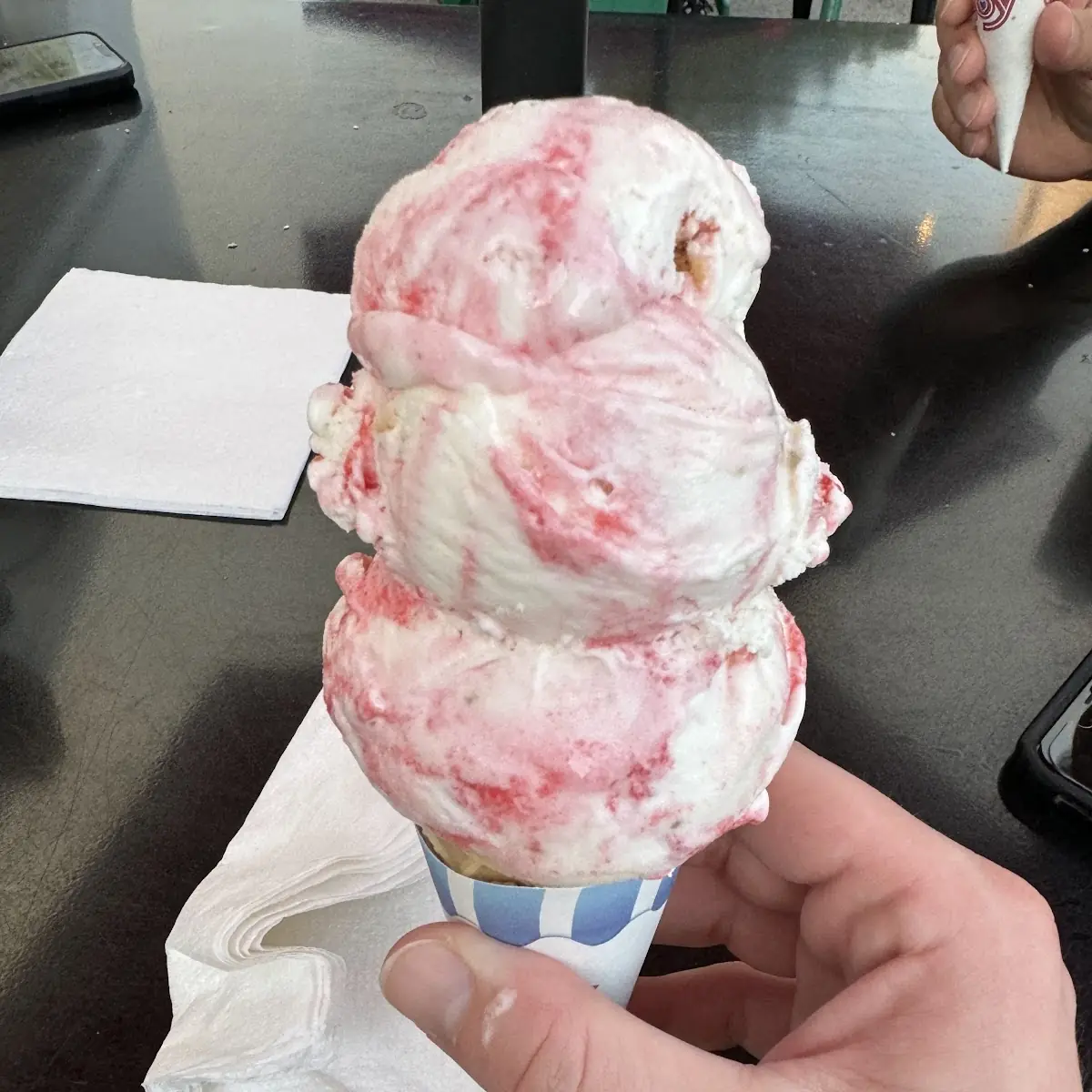 Strawberry Cheesecake Ice Cream Cone