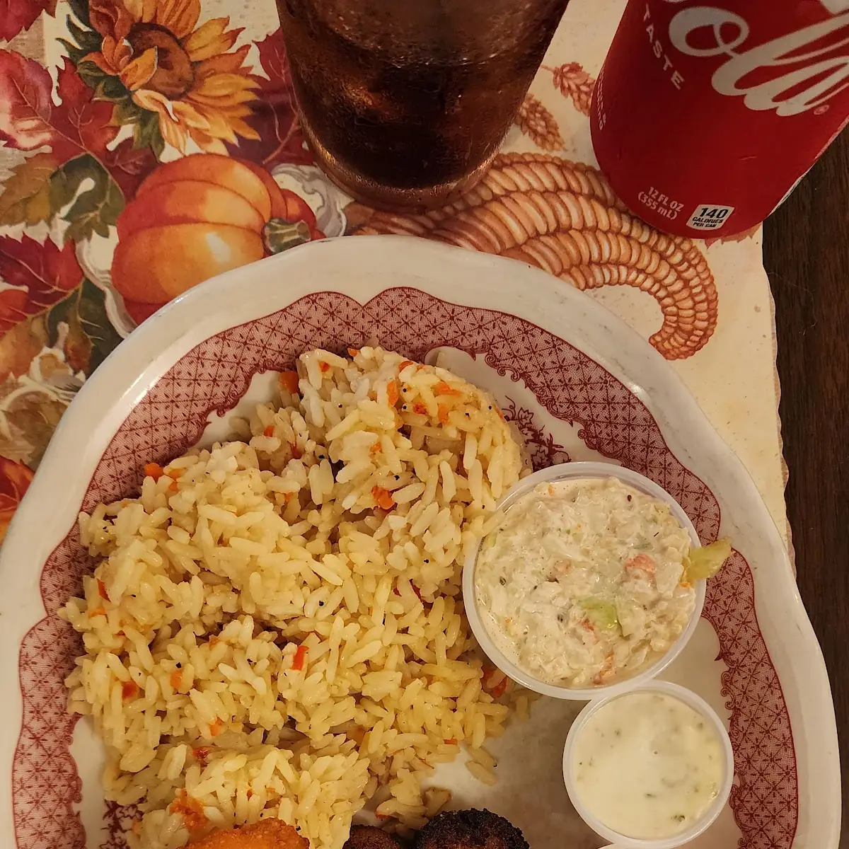 Blackened Scallops Fried Shrimp