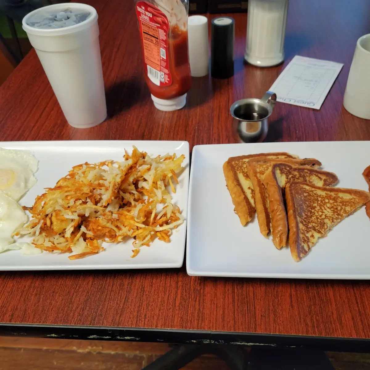Eggs Hash Browns French Toast Bacon
