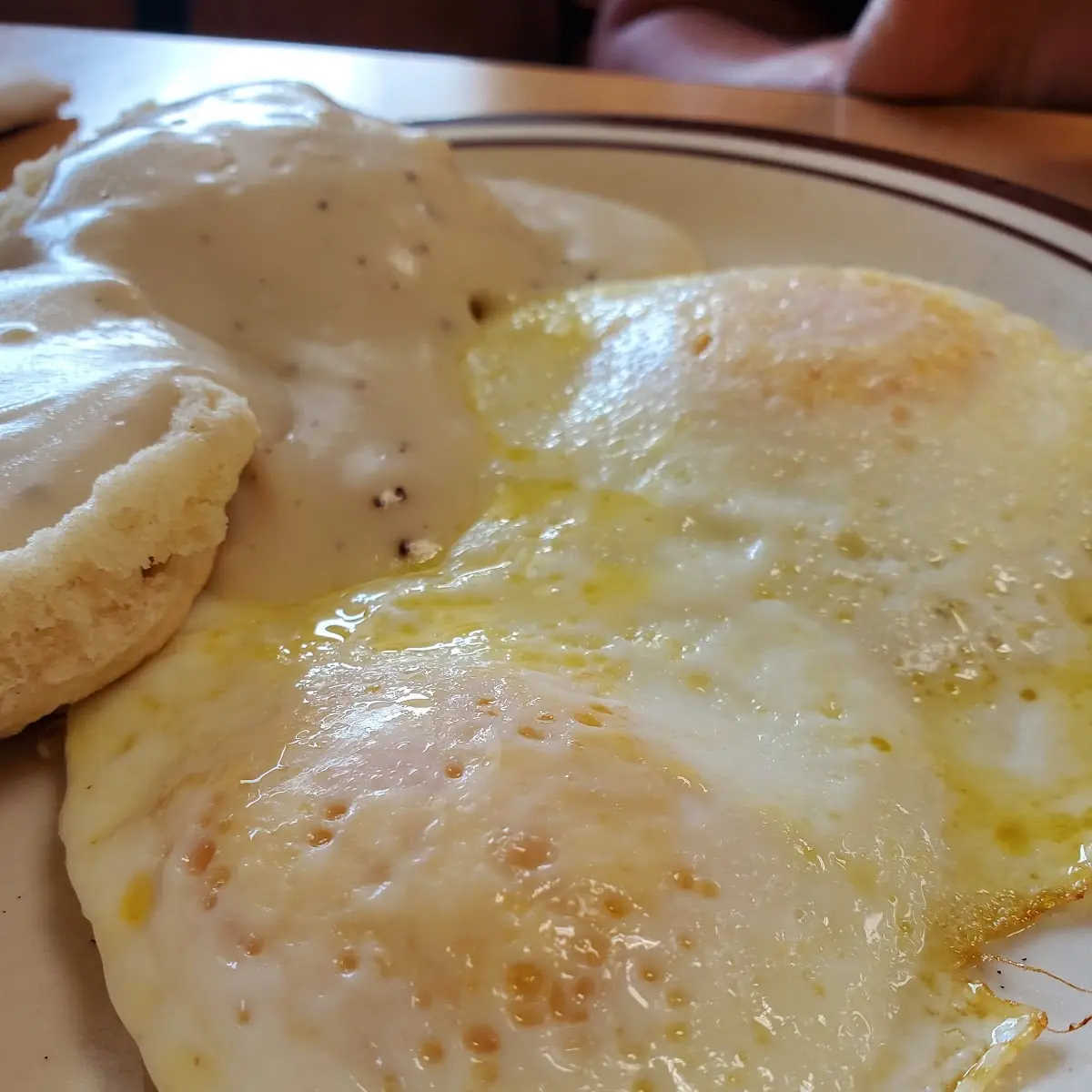 Two Eggs with Biscuit and Gravy