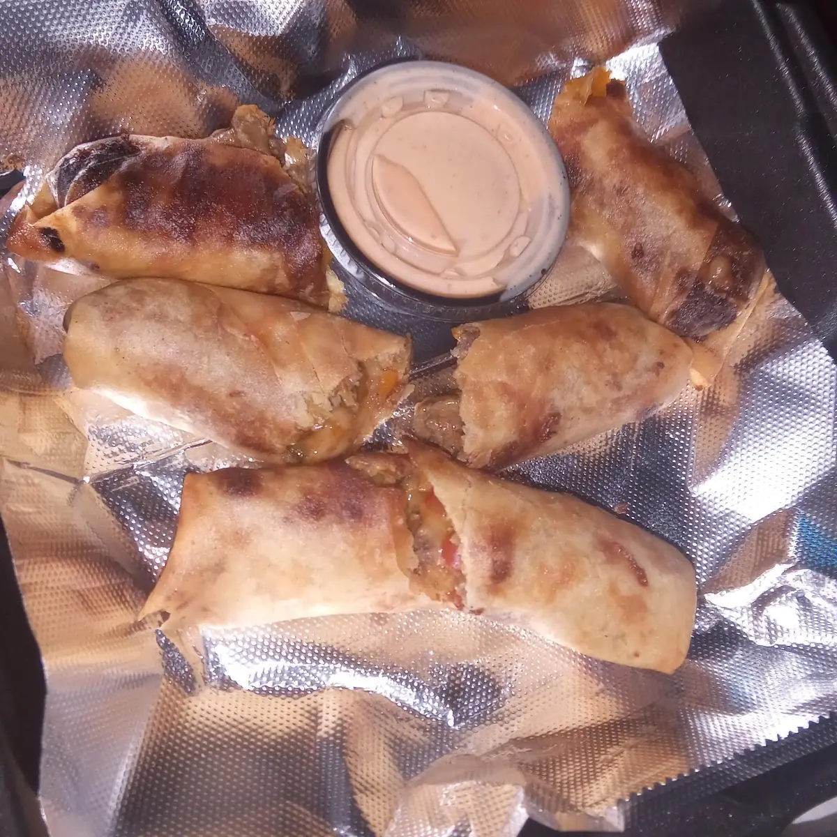 Philly Cheese Steak Egg Rolls