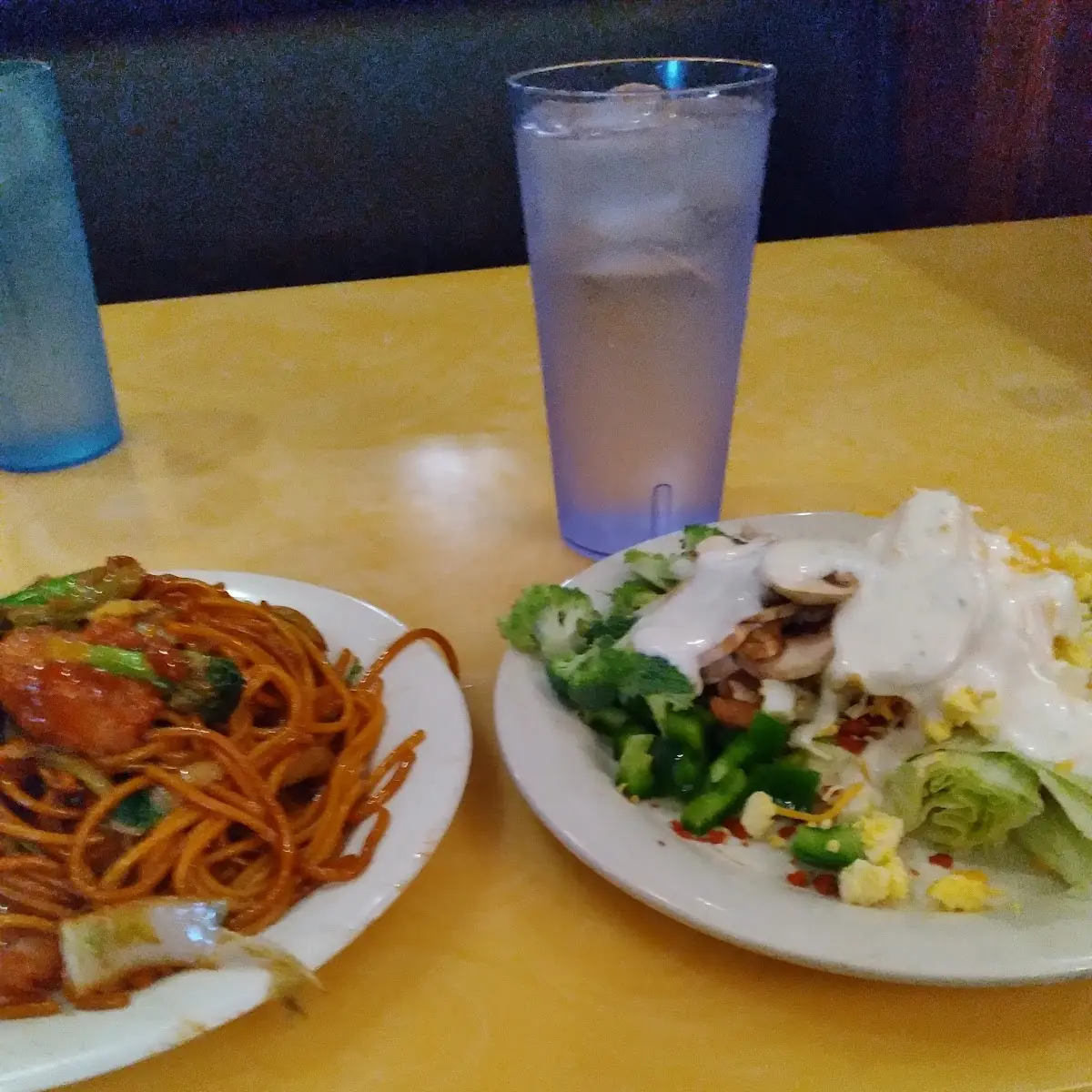 Chow Mein and Salad