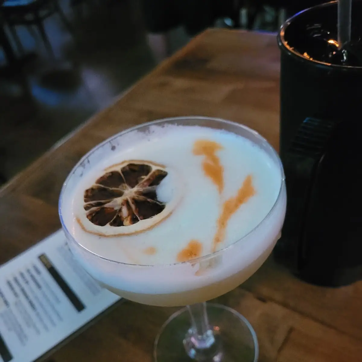 Egg White Whiskey Sour