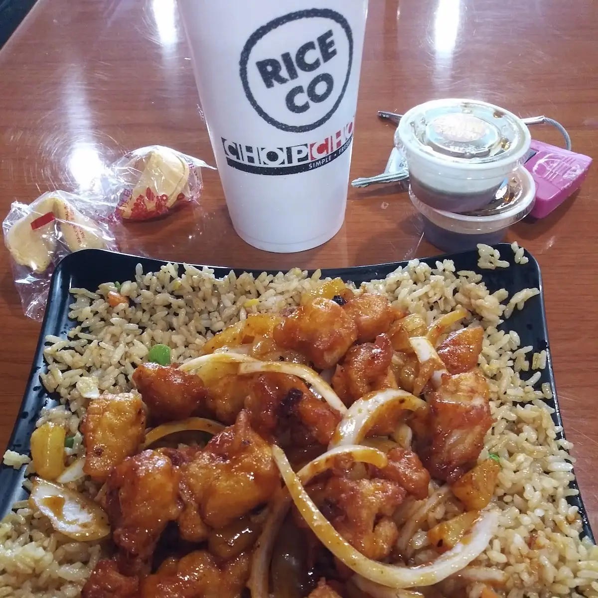 Sweet and Sour Chicken with Rice
