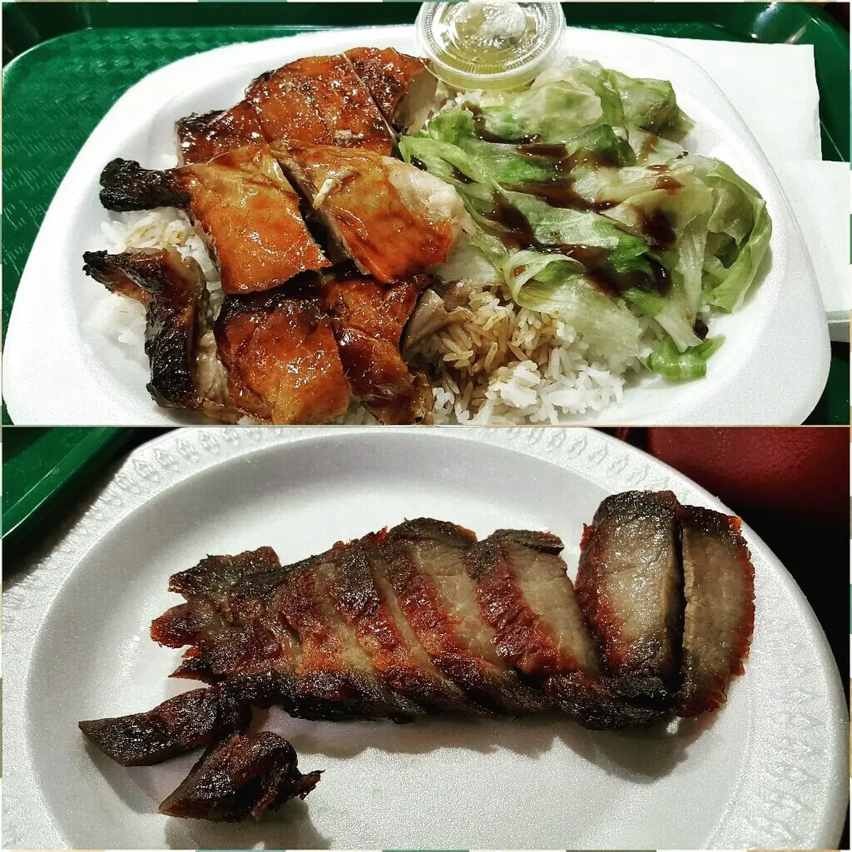 BBQ Pork and Fish on Rice