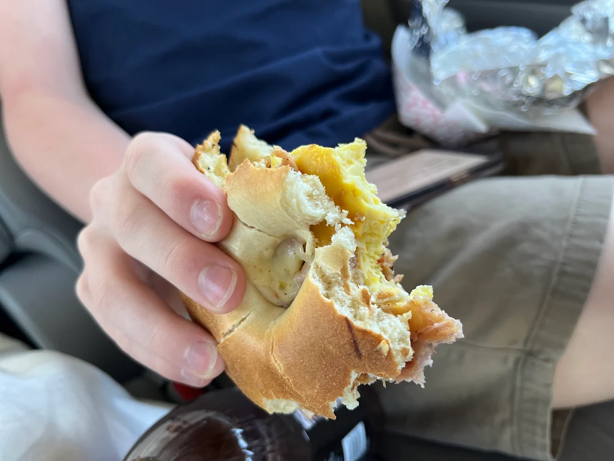 Ham Egg and Cheese Bagel