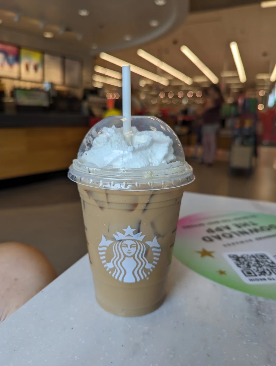 Iced White Chocolate Mocha with Extra Shot