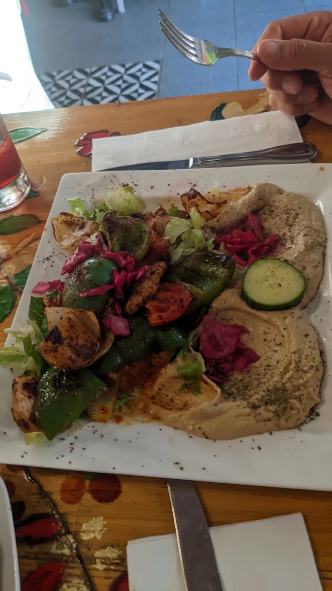 Fatoush with Chicken Kebab