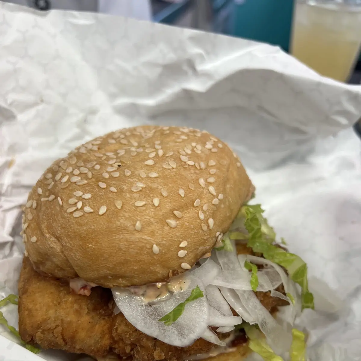 Fried Chicken Thigh Sandwich