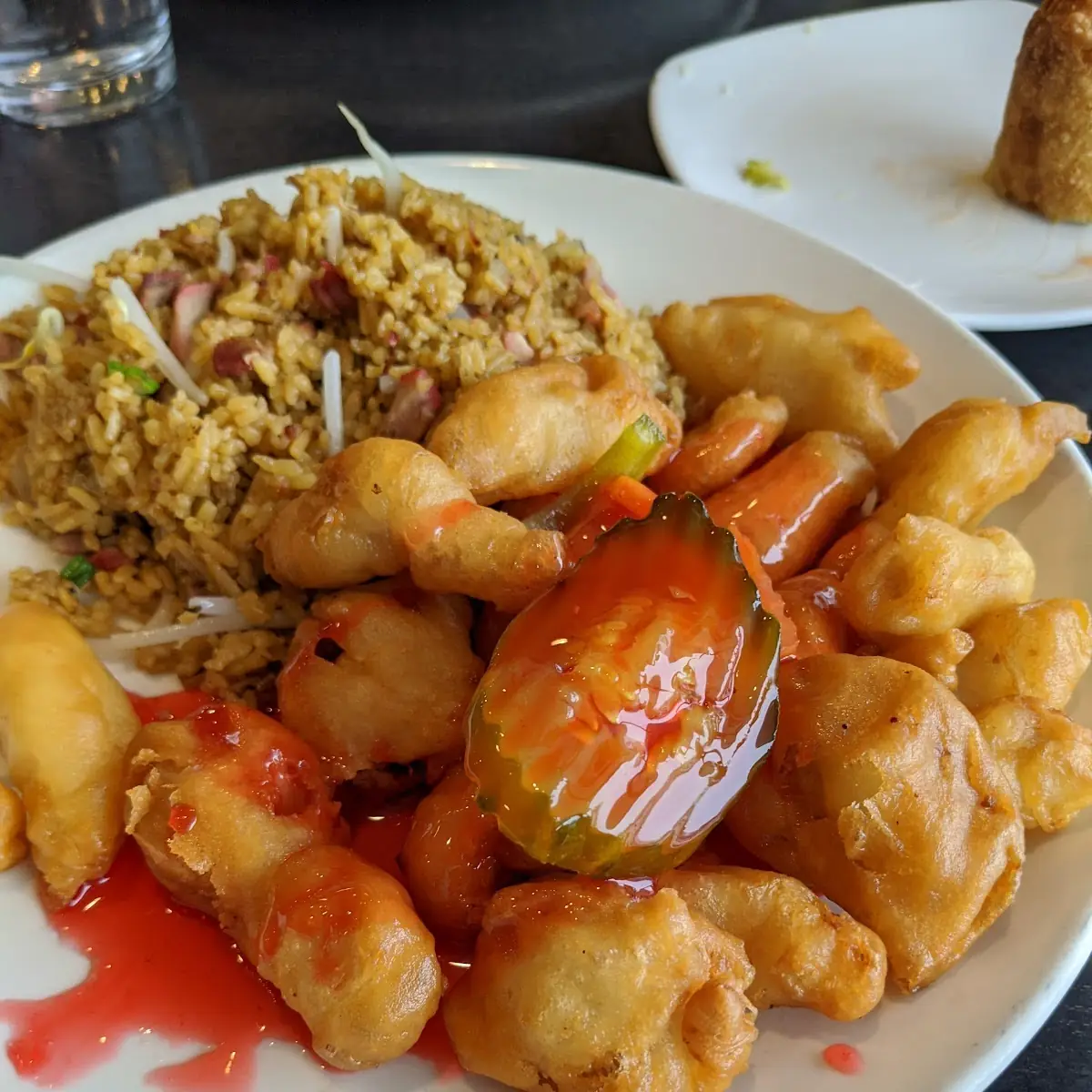 Sweet and Sour Chicken Combination Platter