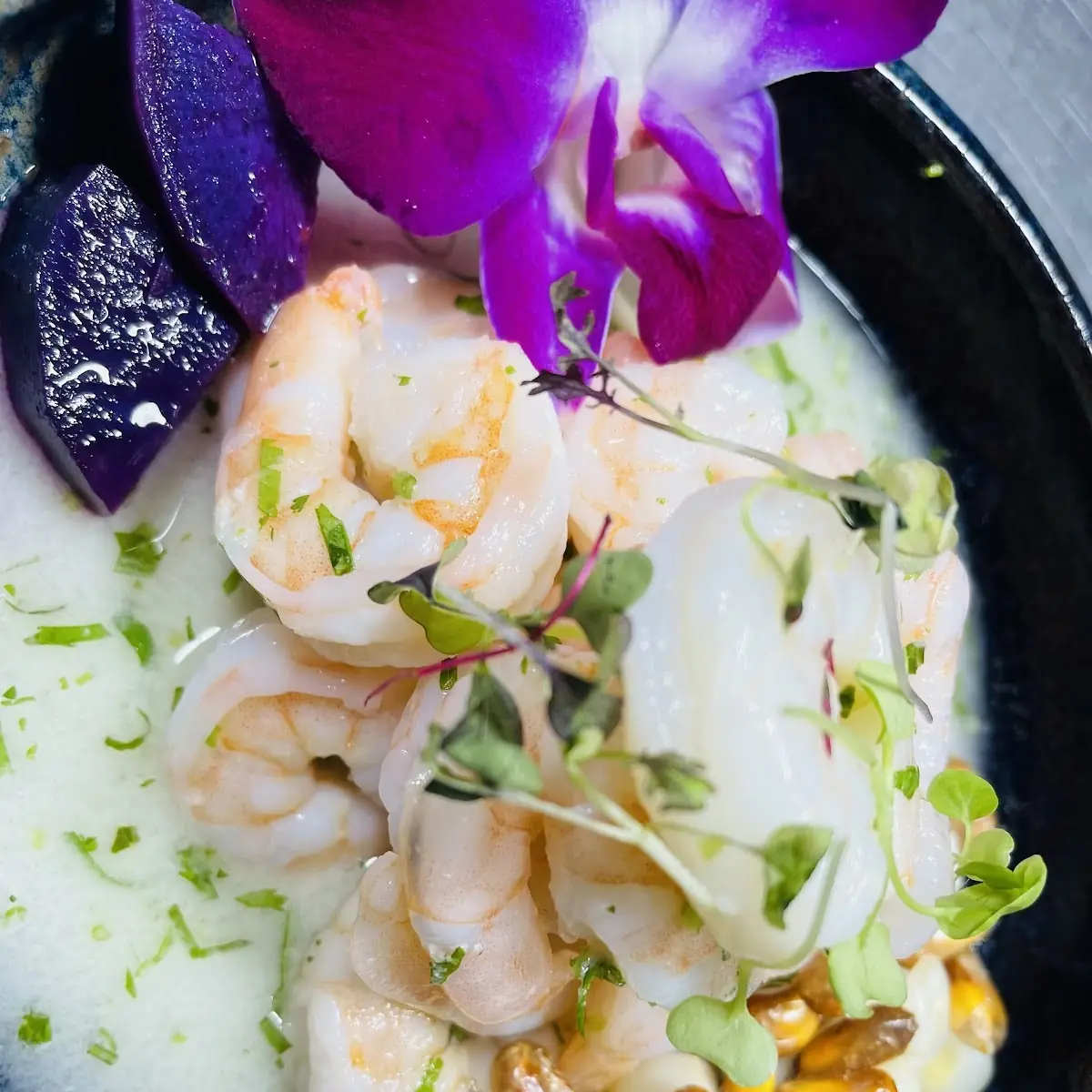 Peruvian Ceviche de Camarones