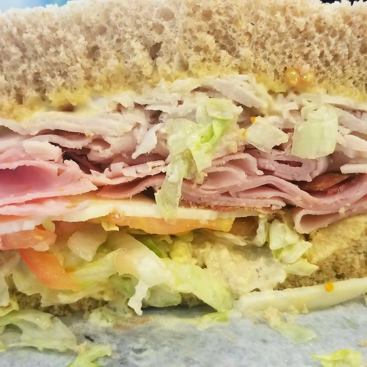 Club Sandwich on Honey Wheat Bread