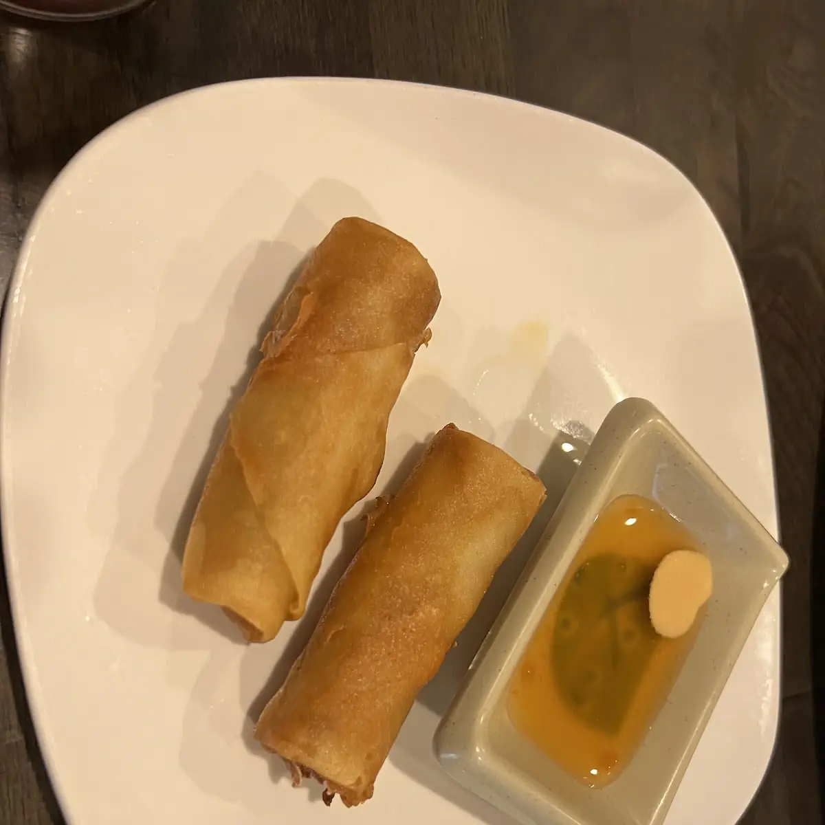Fried Egg Rolls with Sauce