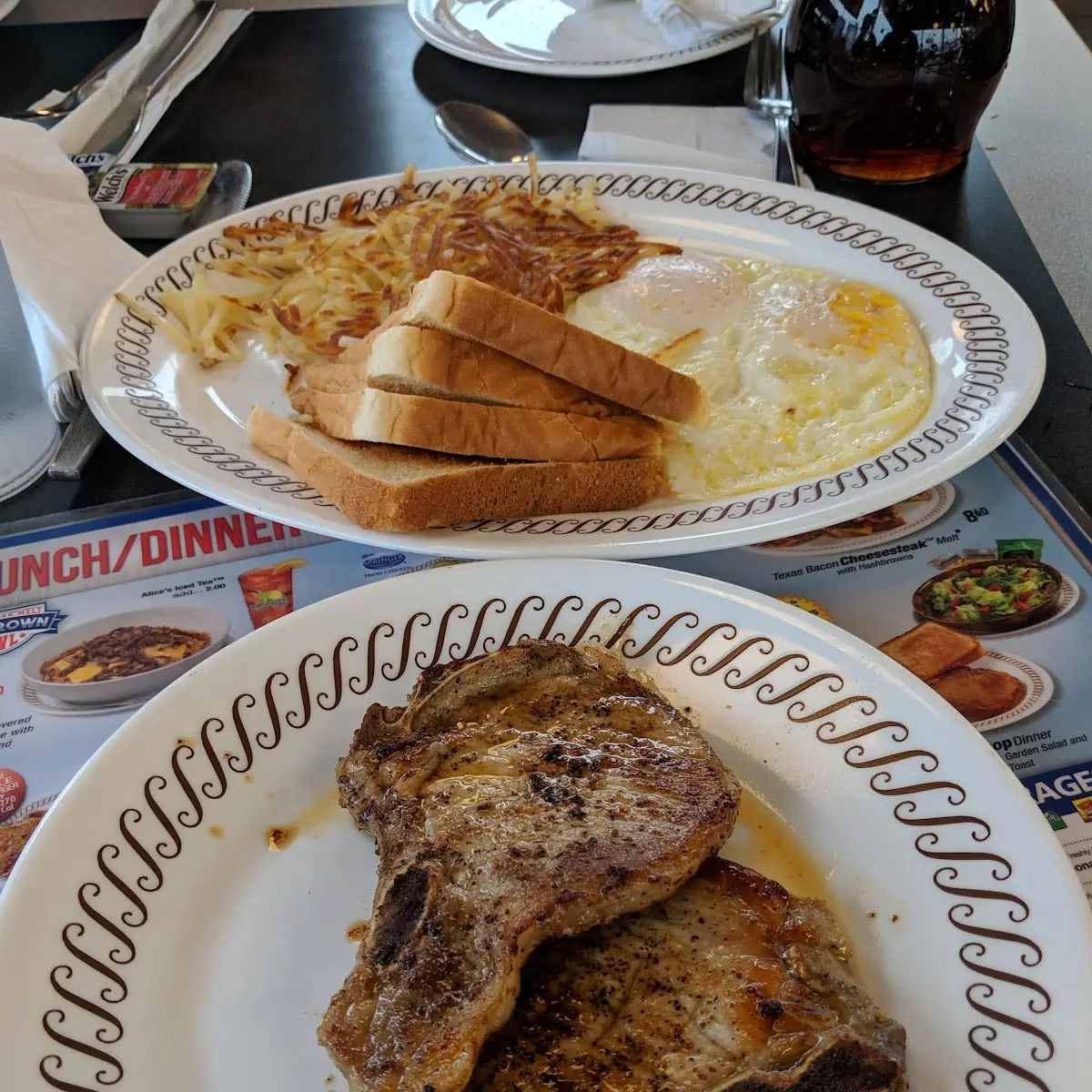 Pork Chops and Eggs