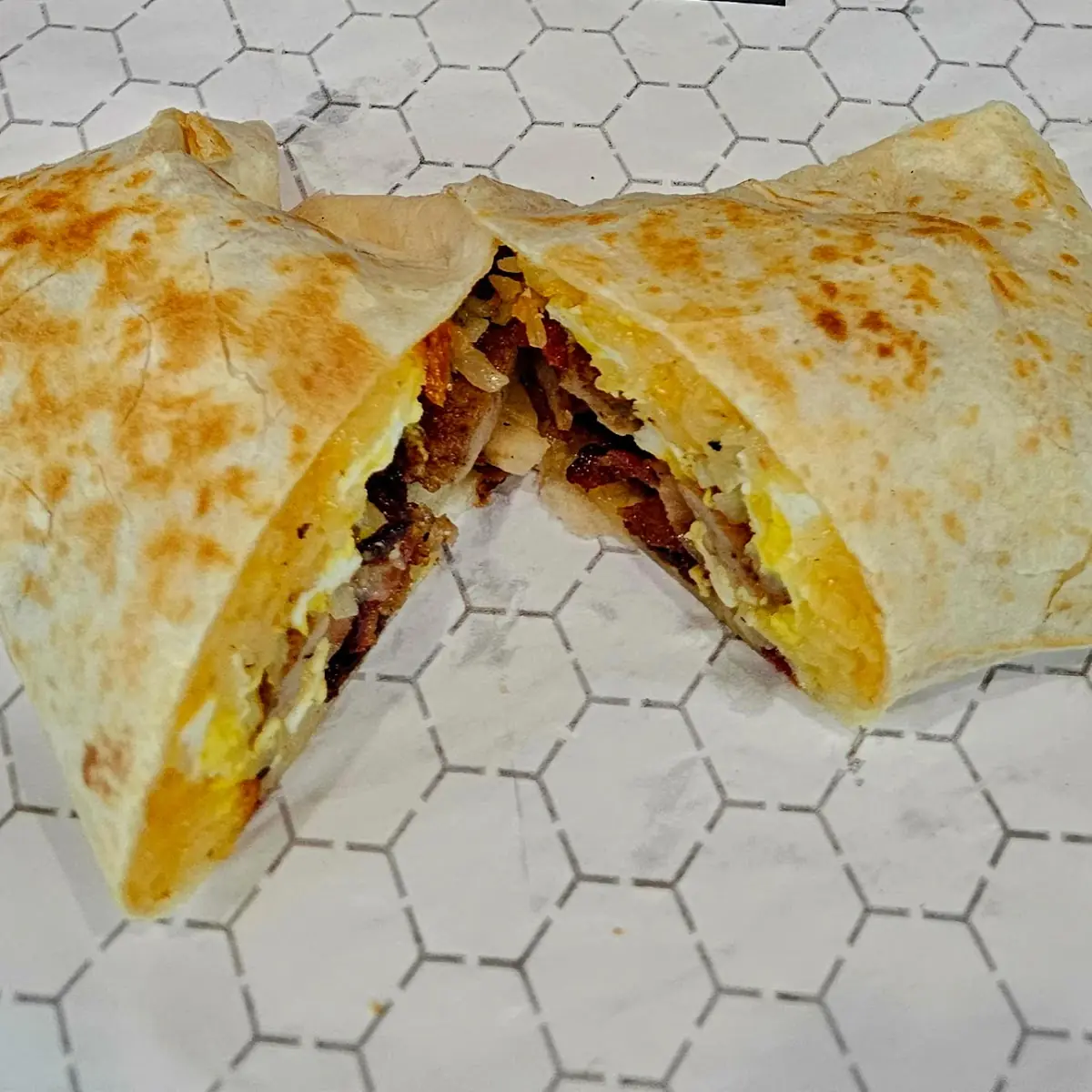 Sausage Egg Potato Breakfast Burrito