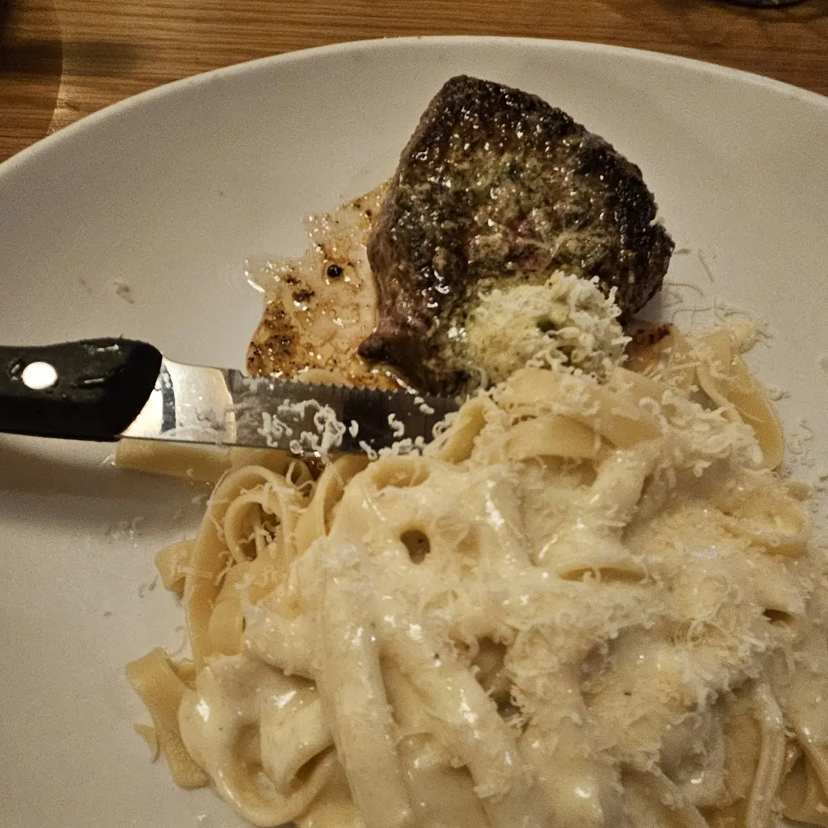 Steak Gorgonzola Alfredo