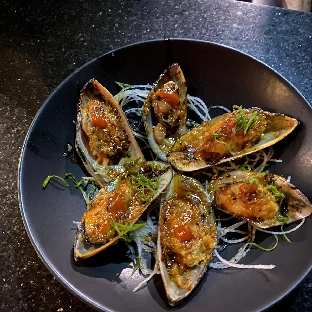 Baked Mussels