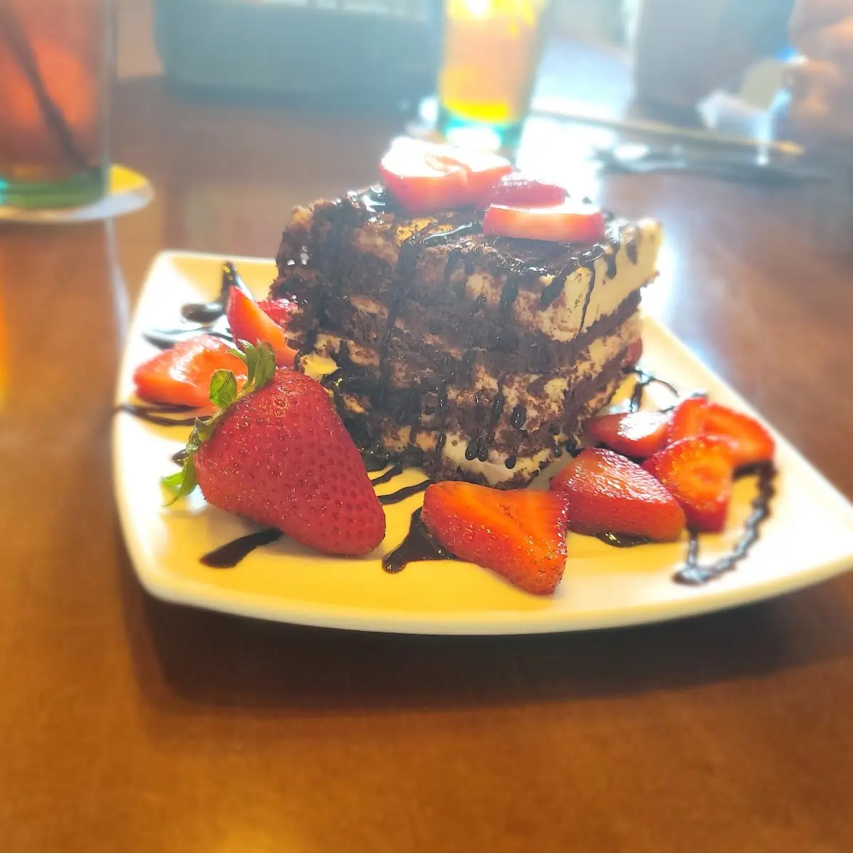 Chocolate Brownie Lasagna