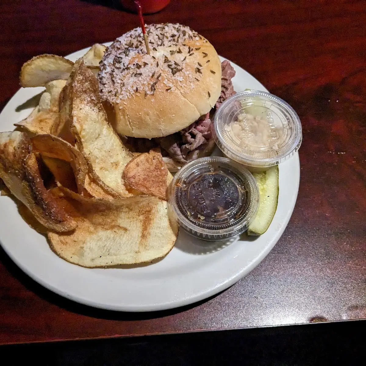 Roast Beef Sandwich on Weck