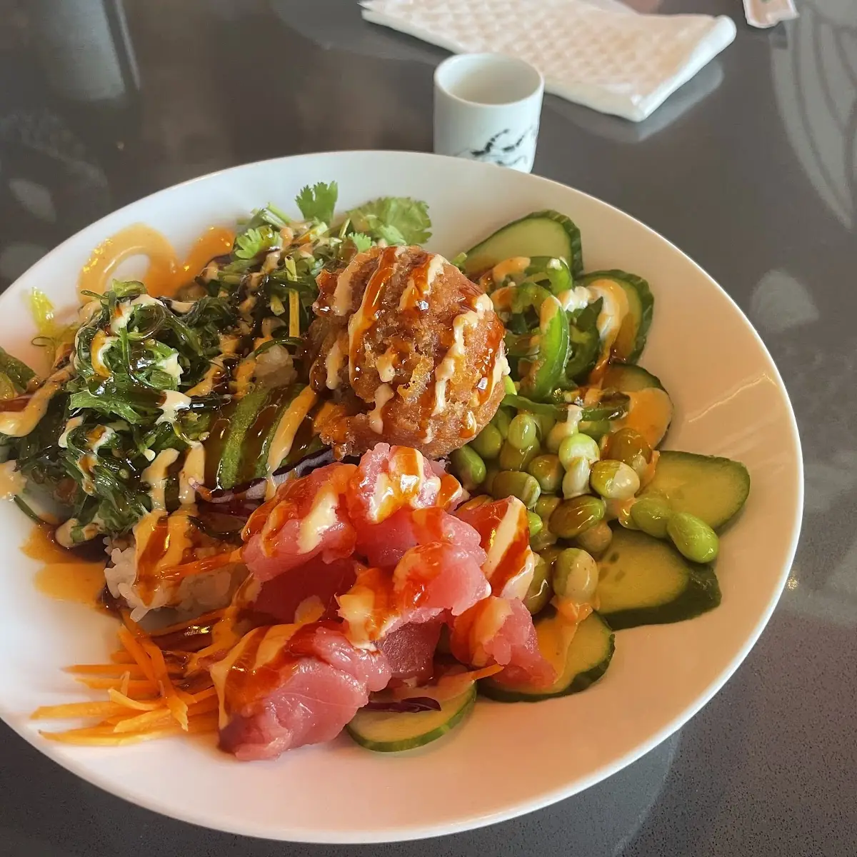 Spicy Salmon Poke Bowl