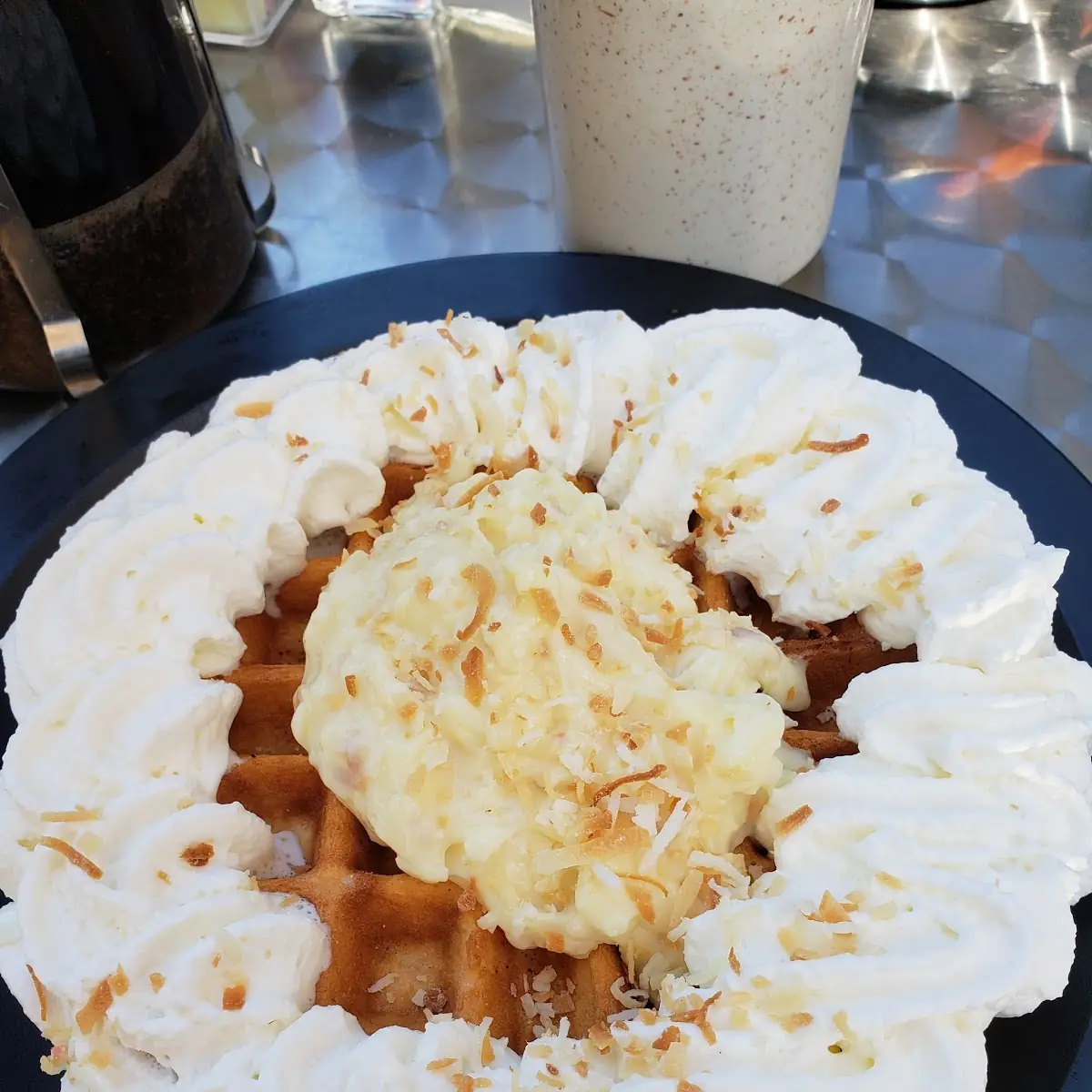 Coconut Cream Waffle