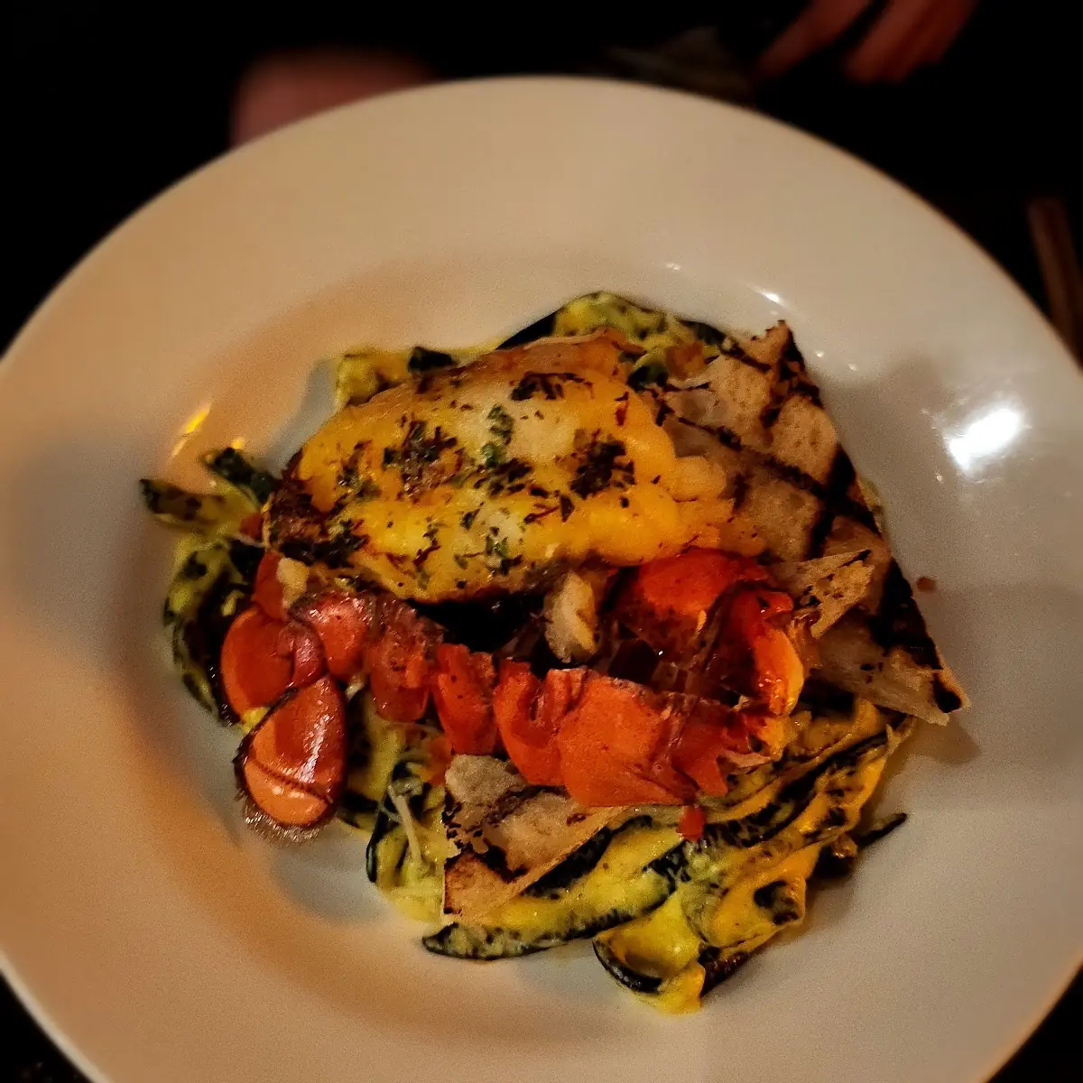 Lobster Squid Ink Fettuccine