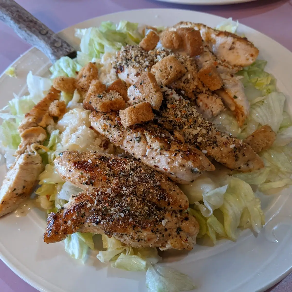 Sesame Chicken Ceasar Salad