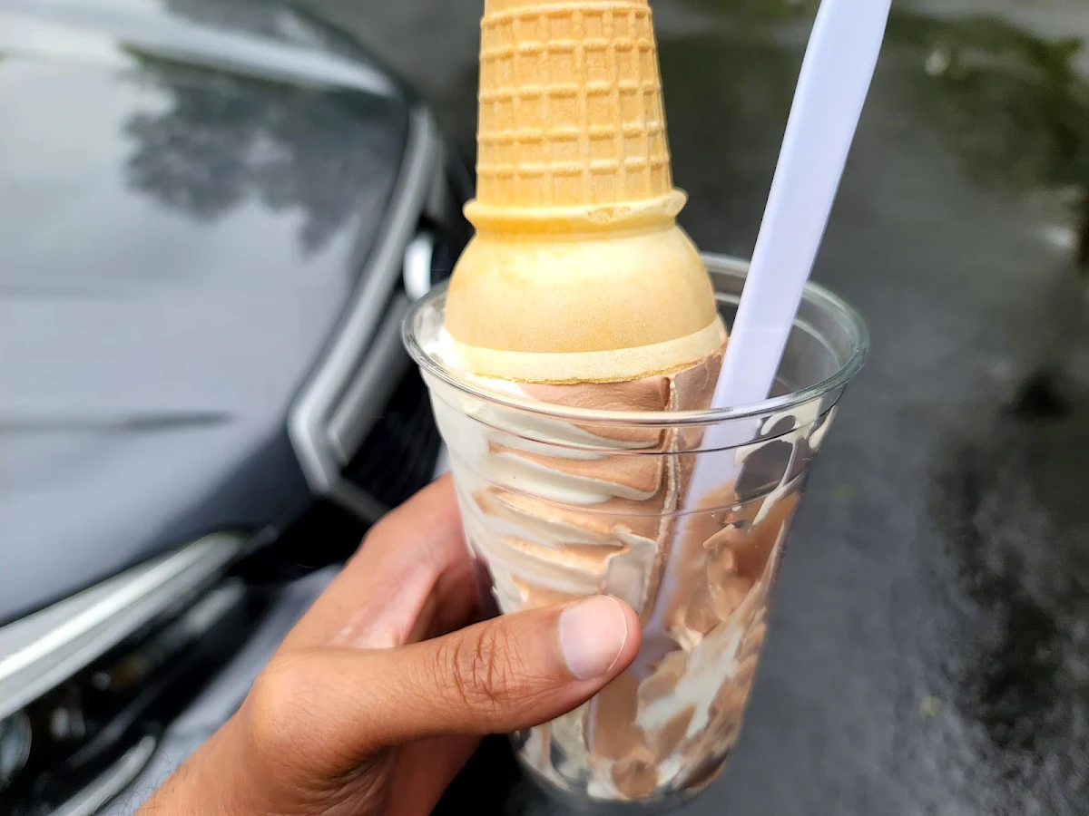 Chocolate Vanilla Twist Ice Cream