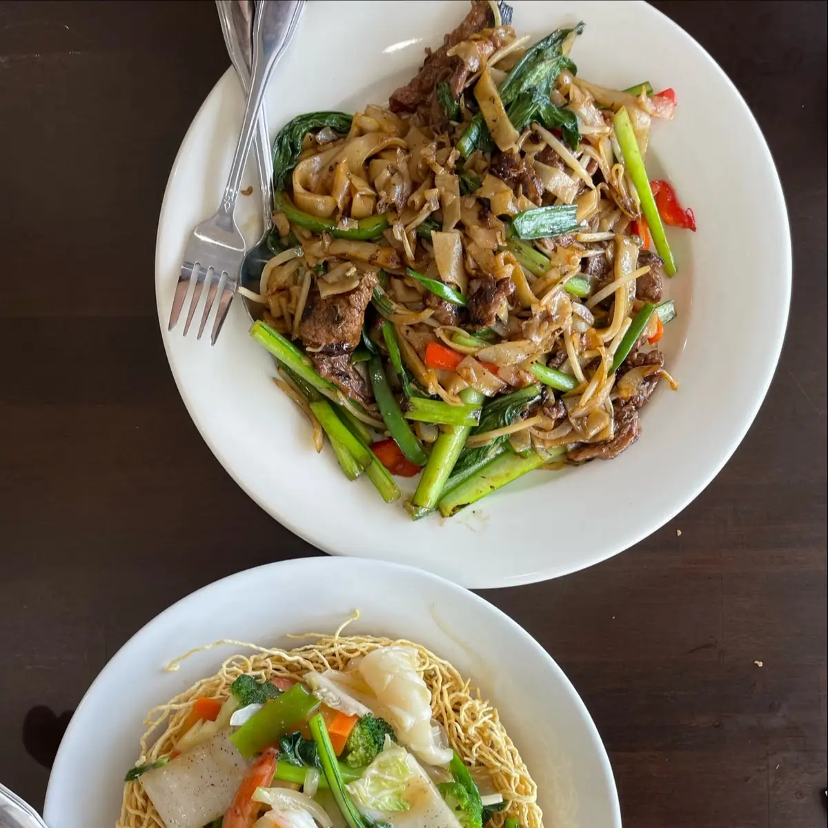 Pan Fried Noodle with Seafood