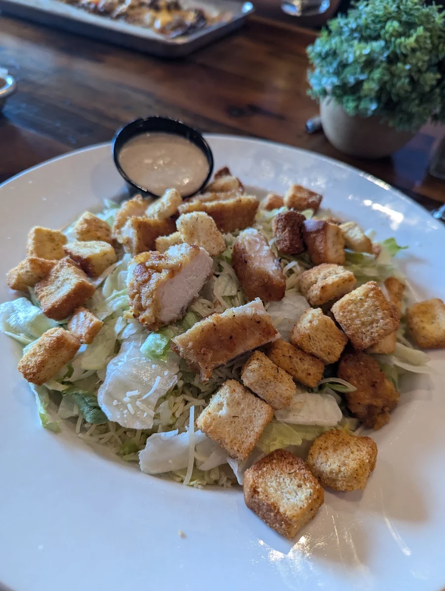 Caesar Salad with Crispy Chicken