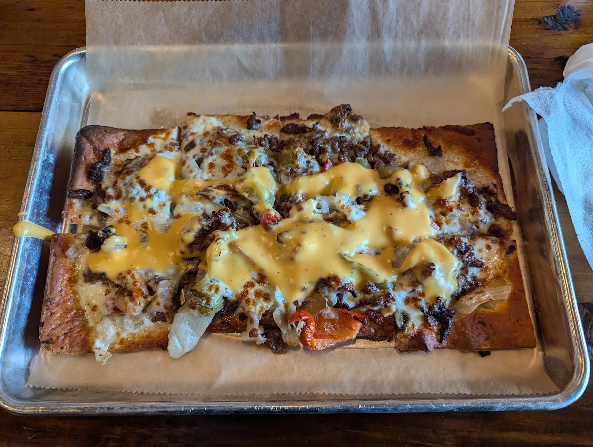 Philly Cheesesteak Flatbread