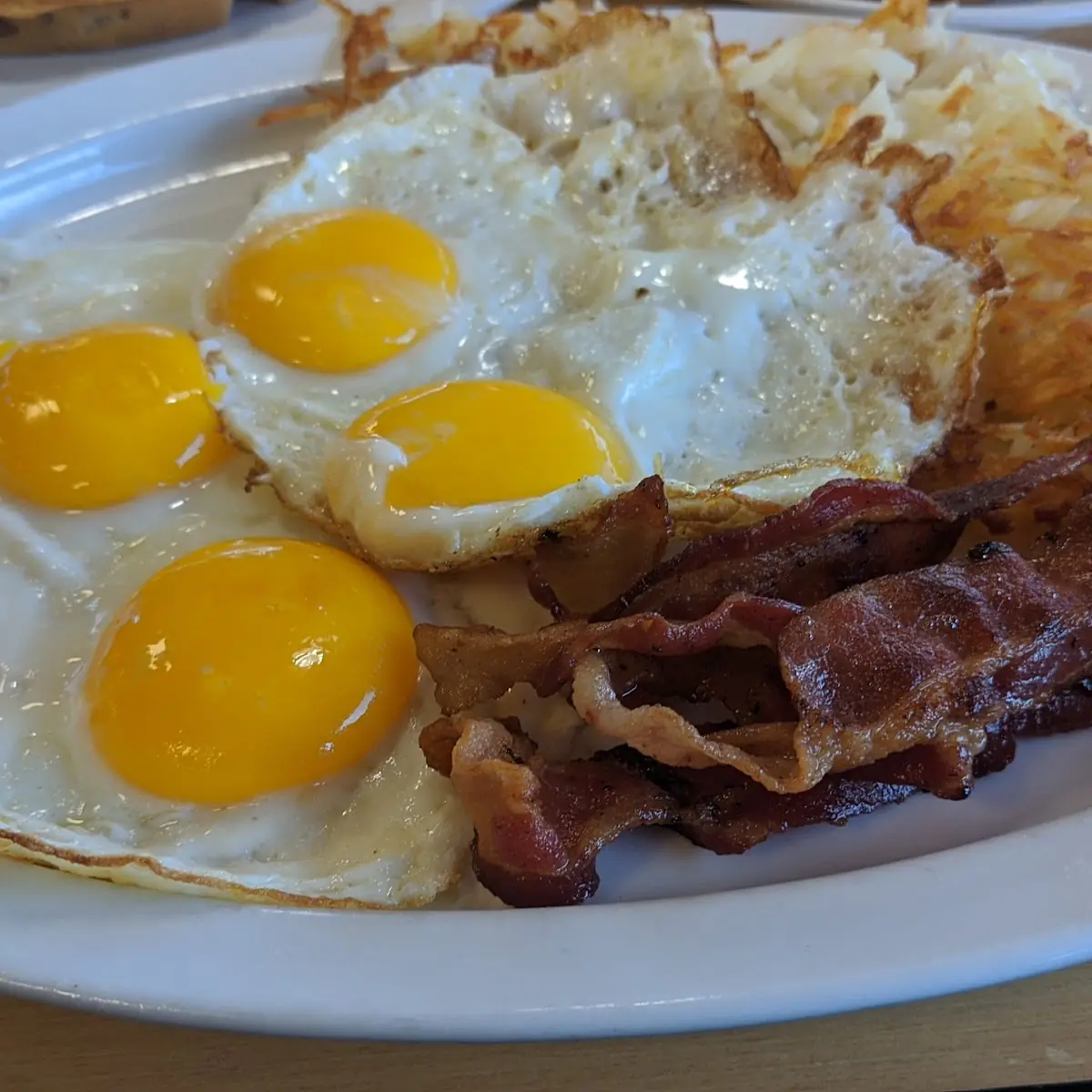 Special Bacon Eggs and Hashbrowns