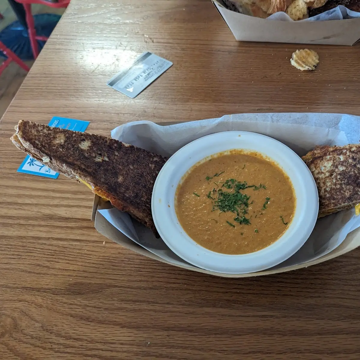Grilled Cheese with Tomato Basil Soup