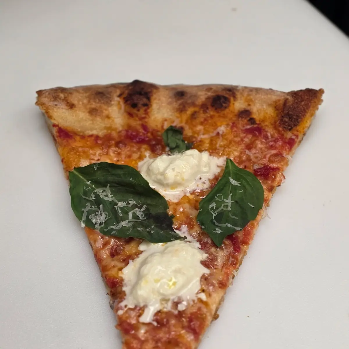 Pepperoni and Burrata Pizza Slices