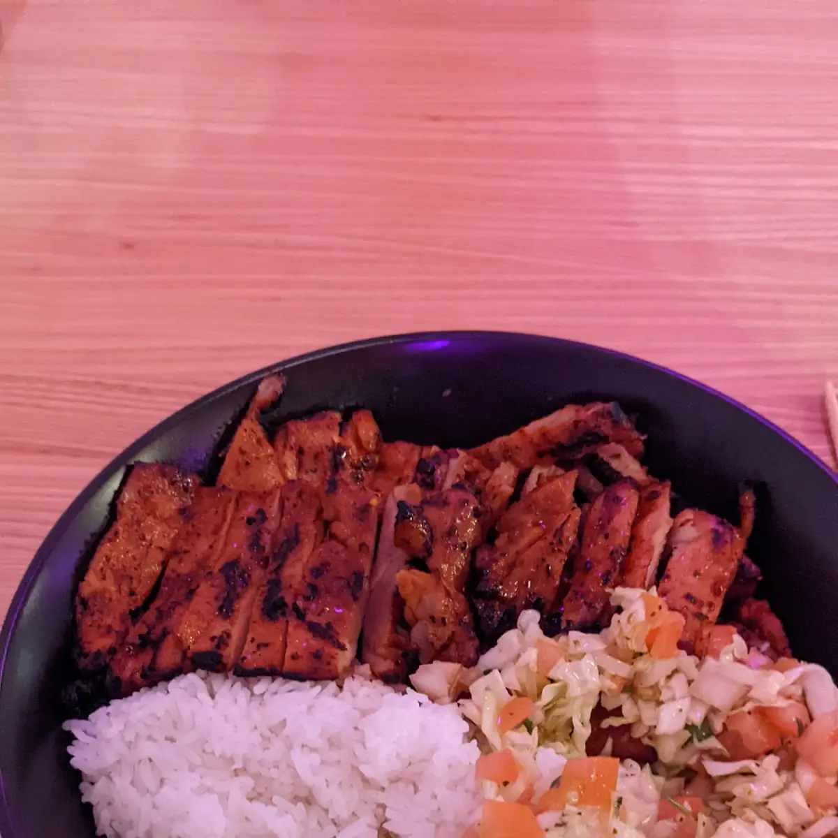 Spicy Chicken with Salad