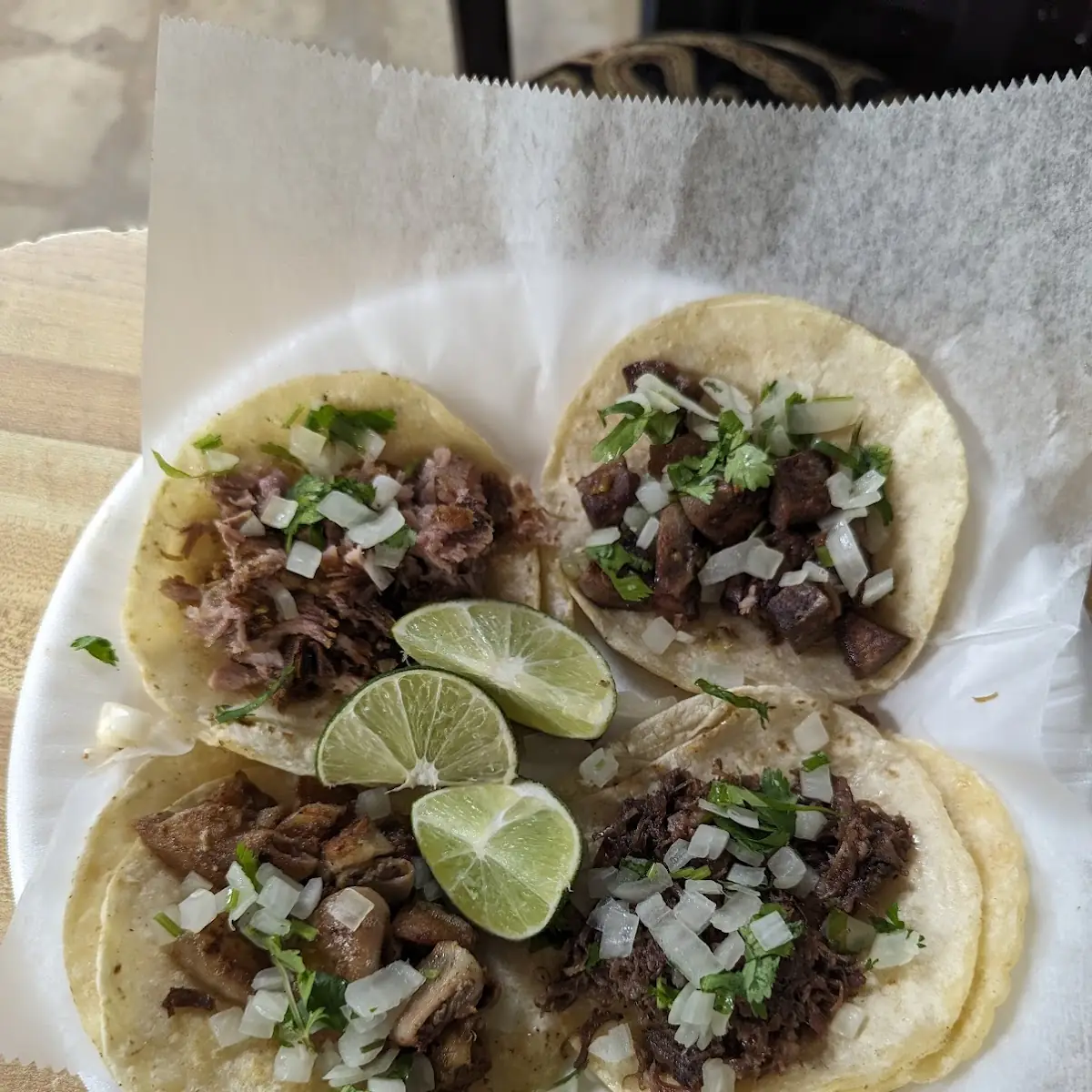 Tripa and Barbacoa Tacos