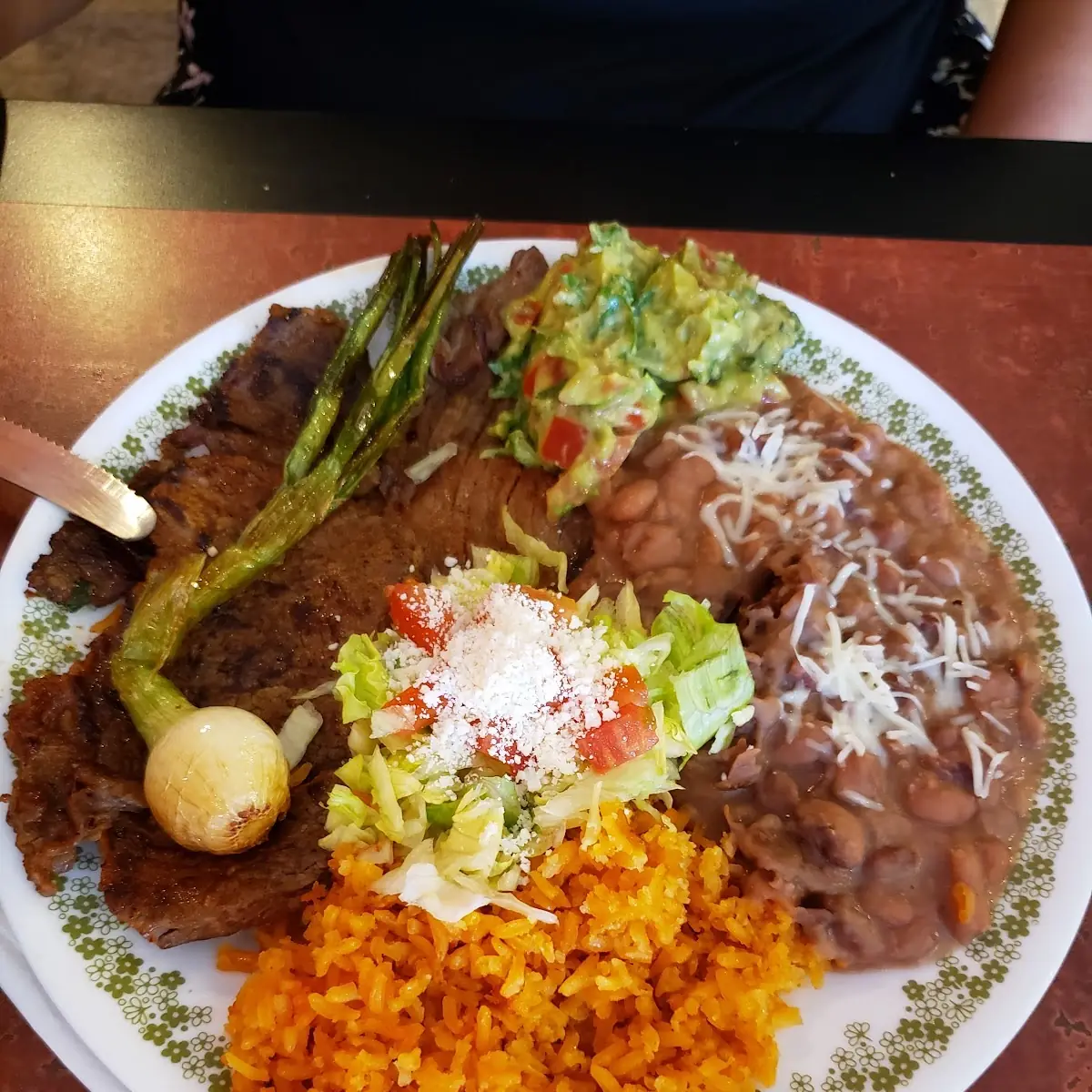 Two Tacos Rice & Beans
