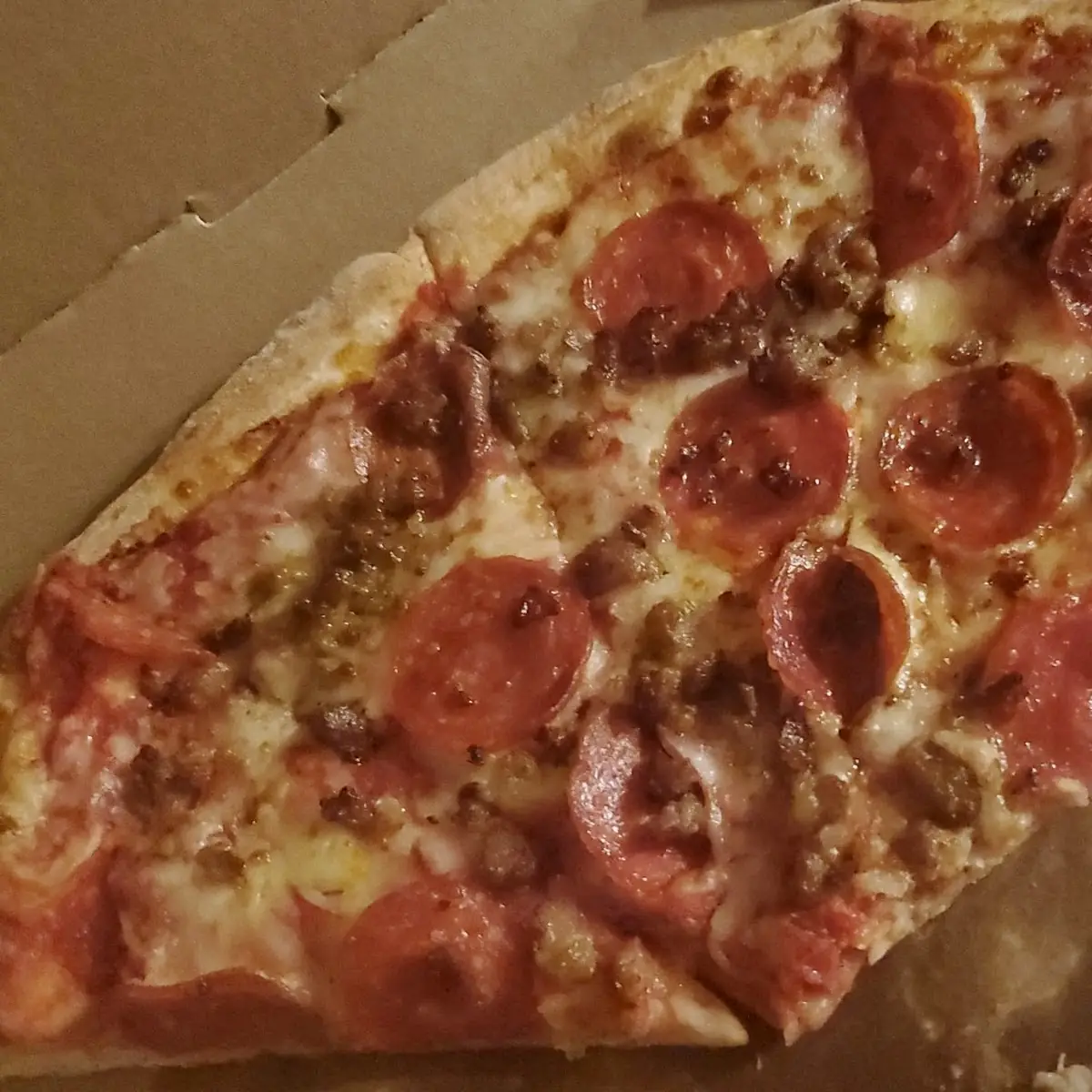 Large Pepperoni and Sausage Pizza