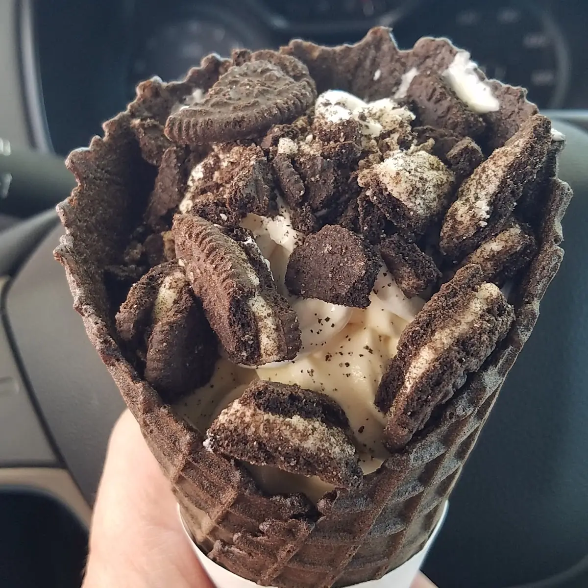Sonic Blast Made with Oreo Cookie Pieces