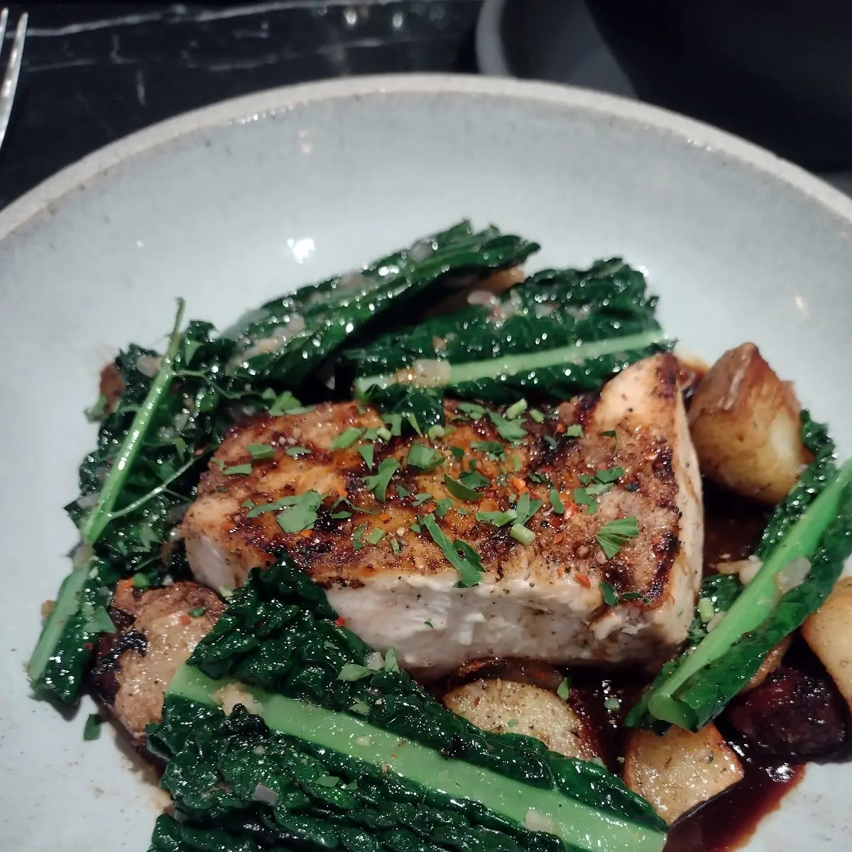 Swordfish with Sweet Potato