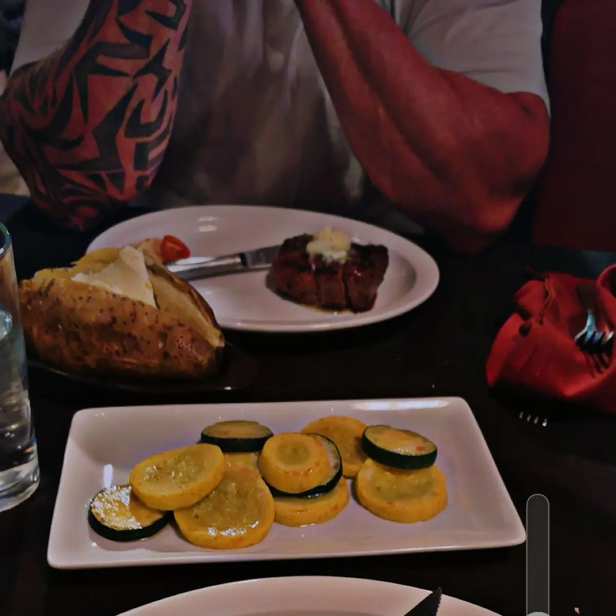 Filet Mignon with Zucchini and Squash