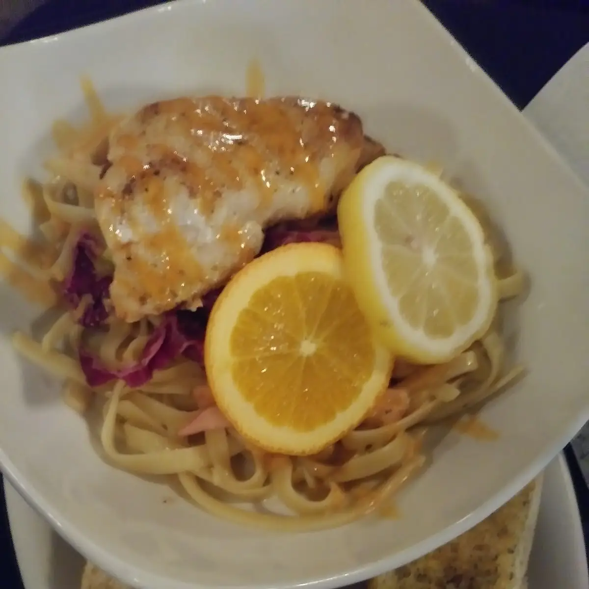 Red Snapper over Linguini