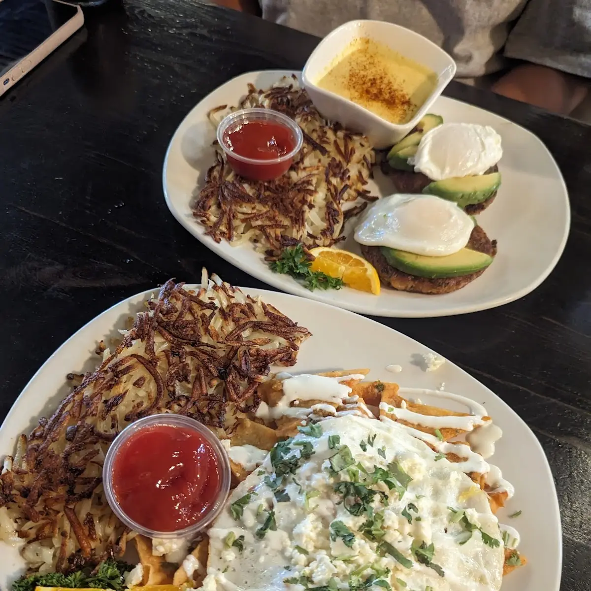 Chilaquiles and Crab Cakes