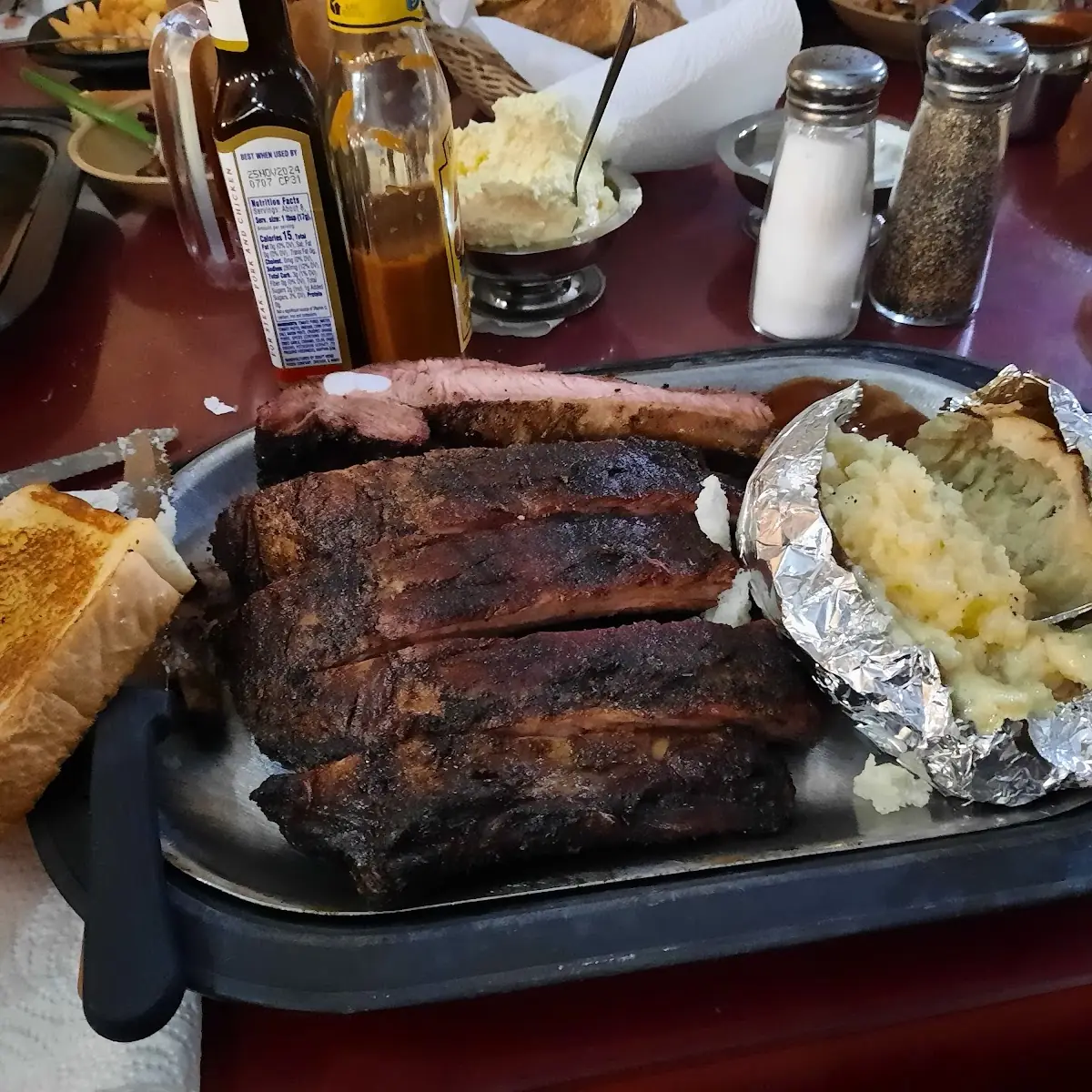 5 Ribs and Baked Potato